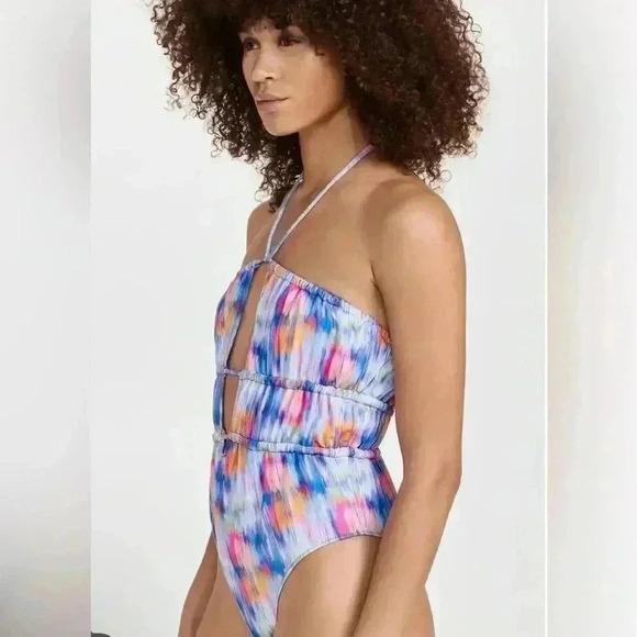 Ramy Brook Ikat Printed Marta One Piece Swimsuit - Picture 1 of 8